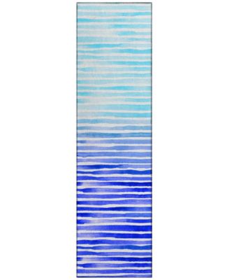 Seabreeze Washable SZ8 2'3x7'6 Runner Area Rug