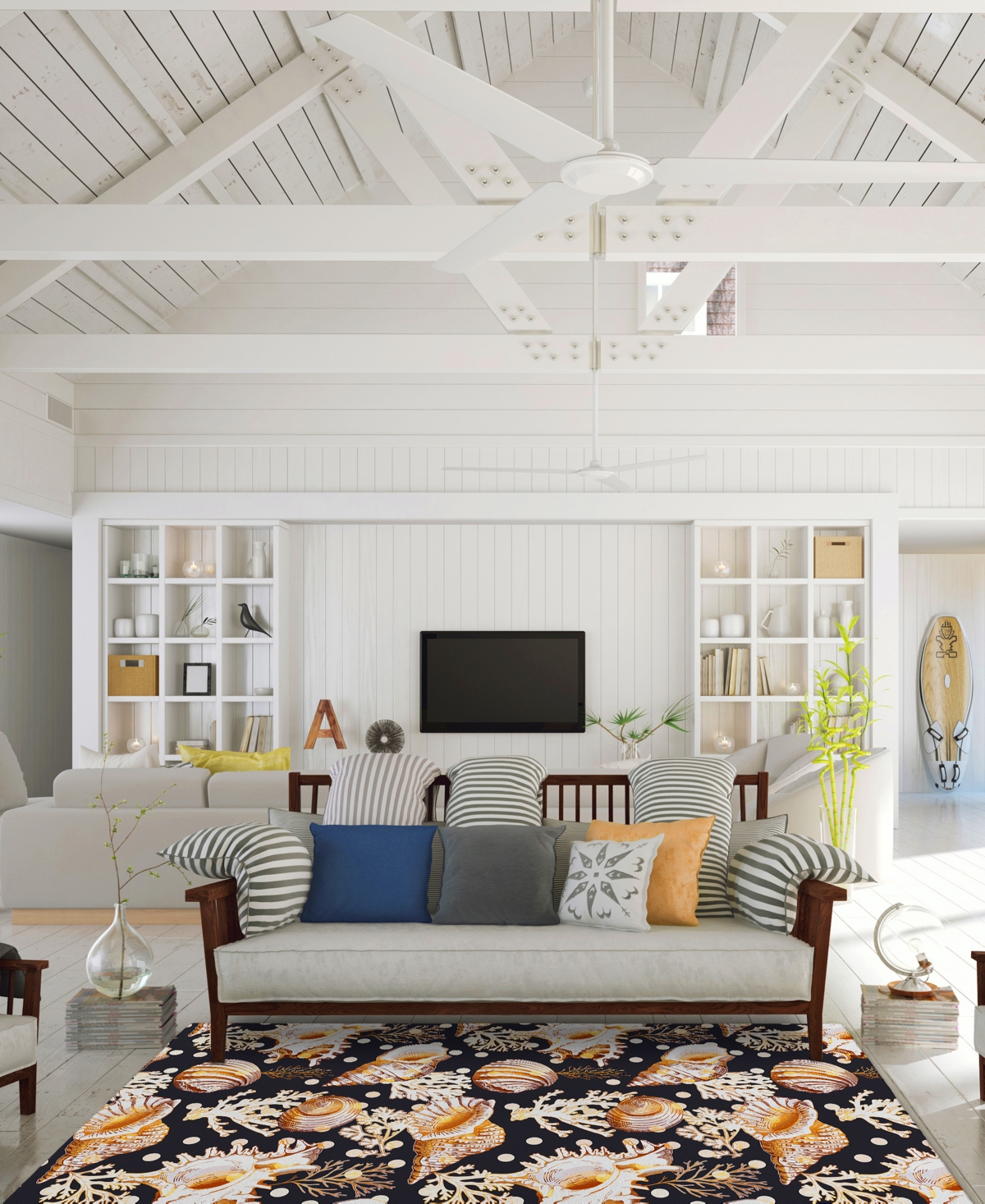 Dalyn Seabreeze Washable Sz6 2'6x3'10 Area Rug In Black