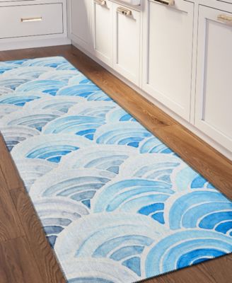 Seabreeze Washable SZ5 2'3x7'6 Runner Area Rug