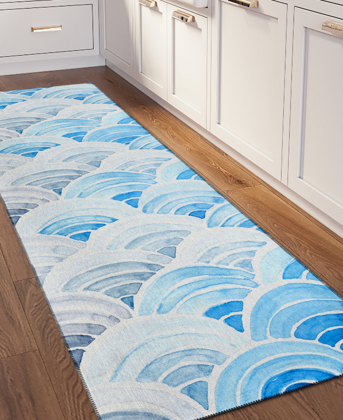 Dalyn Seabreeze Sz5 2'3x7'6 Runner Area Rug In Blue