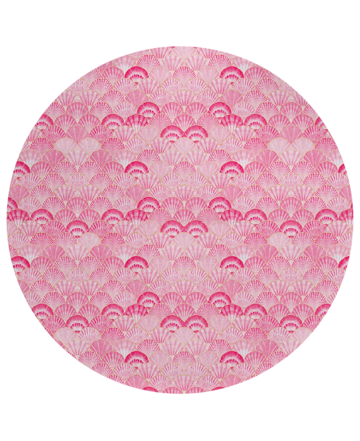 Dalyn Seabreeze Sz2 8'x8' Round Area Rug In Rose