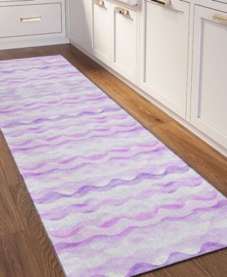 Seabreeze Washable SZ16 2'3x7'6 Runner Area Rug