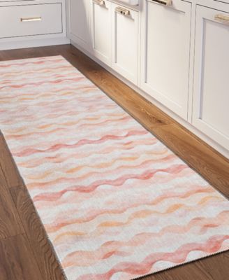 Seabreeze Washable SZ16 2'3x7'6 Runner Area Rug