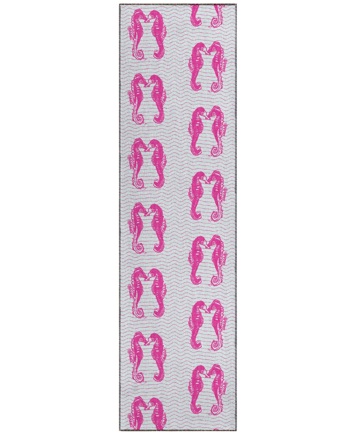 Dalyn Seabreeze Sz15 2'3x7'6 Runner Area Rug In Pink