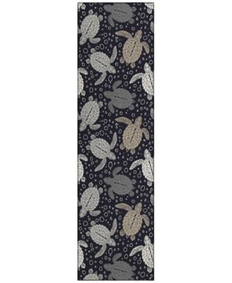 Seabreeze Washable SZ13 2'3x7'6 Runner Area Rug