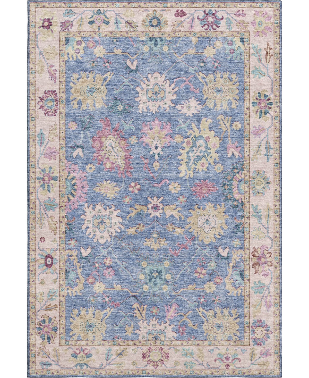 Dalyn Hatay Washable Hy7 8'x10' Area Rug In Blue