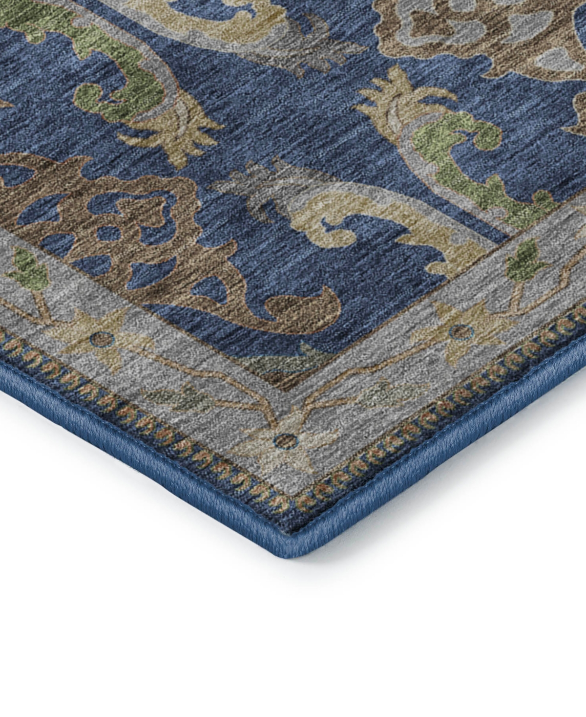 Dalyn Hatay Washable Hy6 2'3"x7'6" Runner Area Rug In Navy