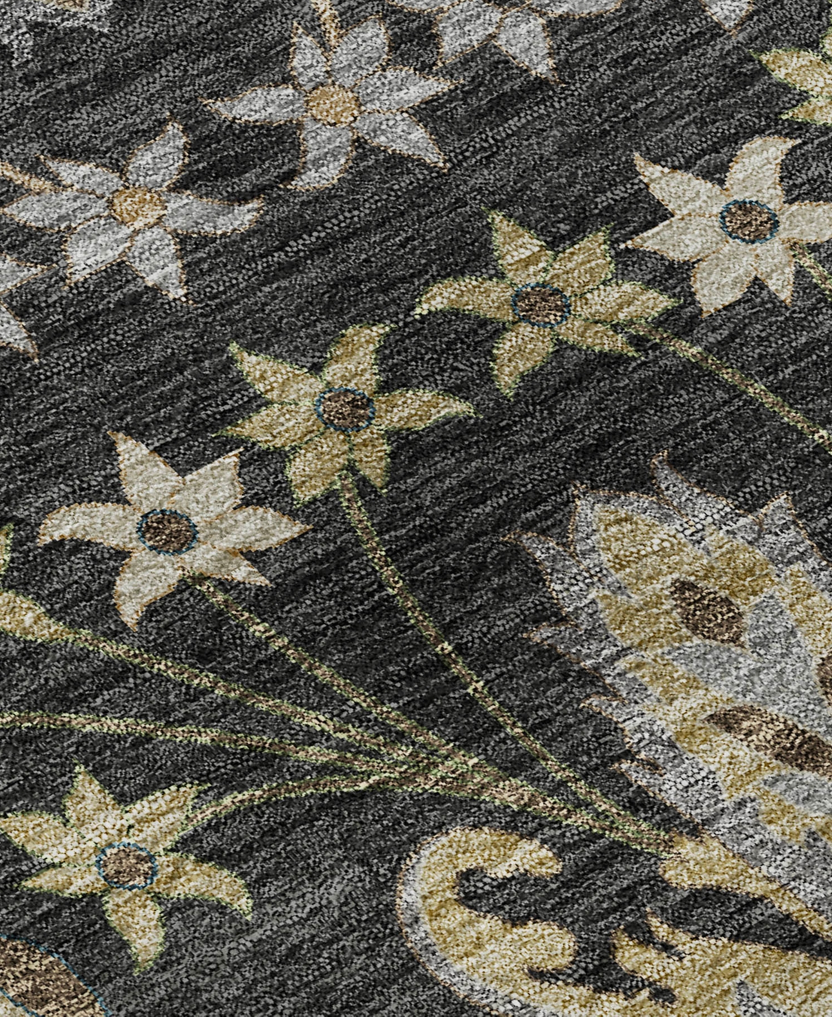 Dalyn Hatay Washable Hy6 3'x5' Area Rug In Black