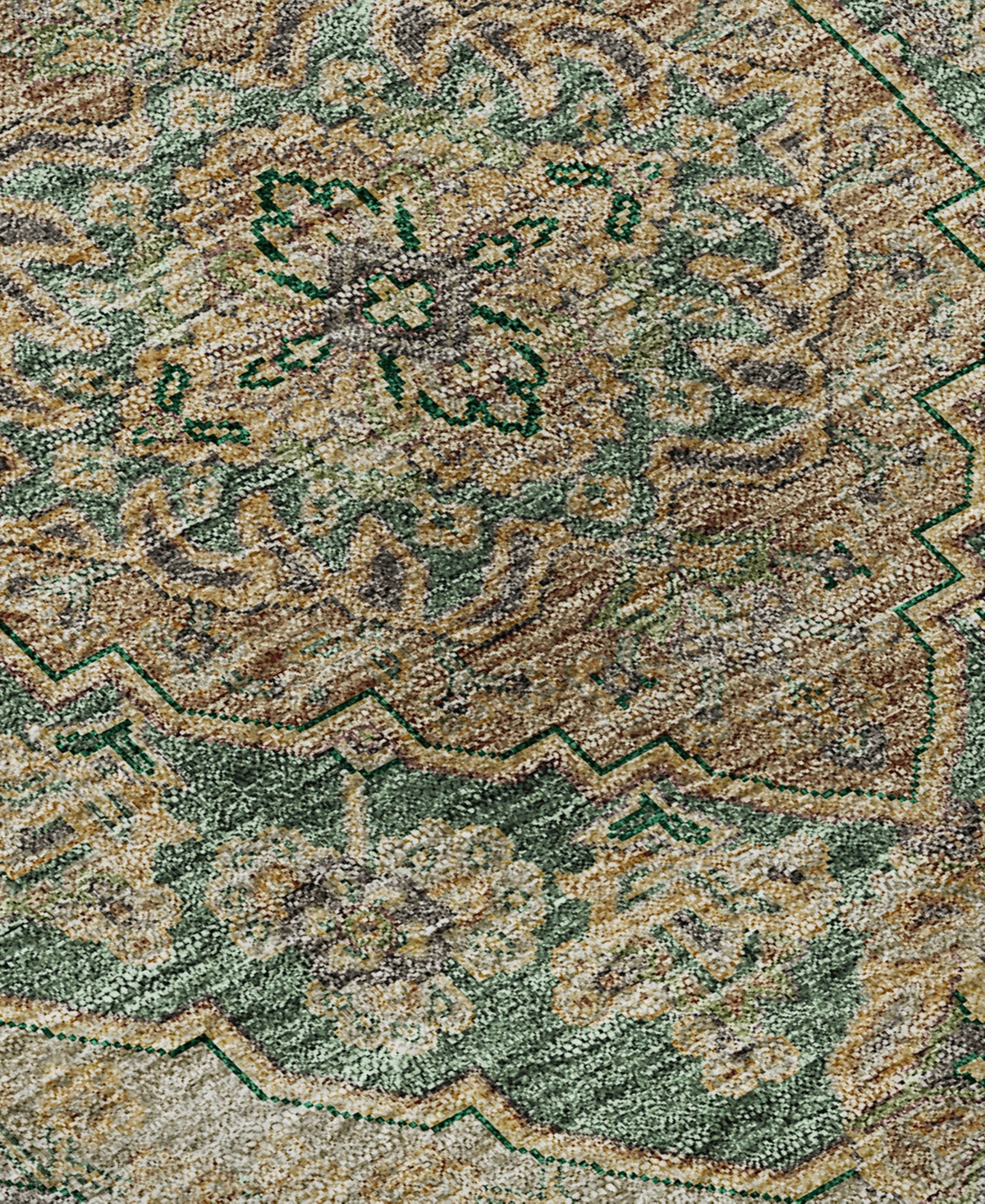 Dalyn Hatay Washable Hy3 2'6"x3'10" Area Rug In Jade