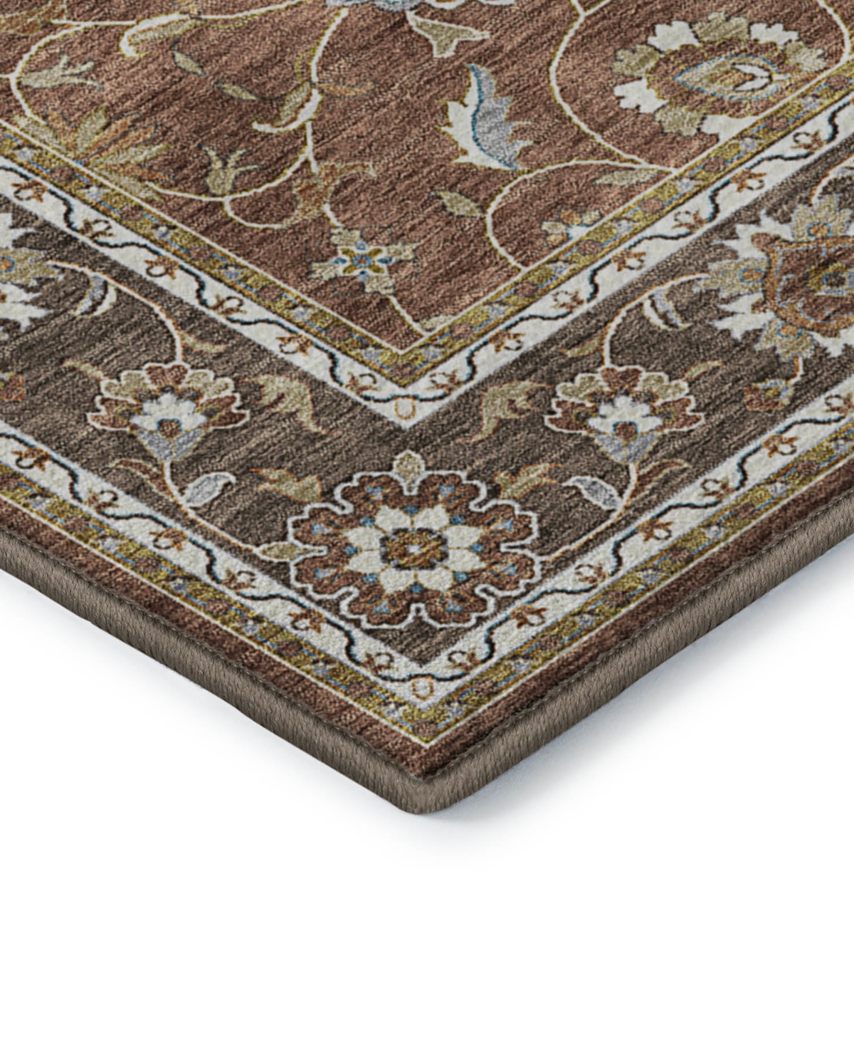 Dalyn Hatay Washable Hy1 2'6"x3'10" Area Rug In Paprika