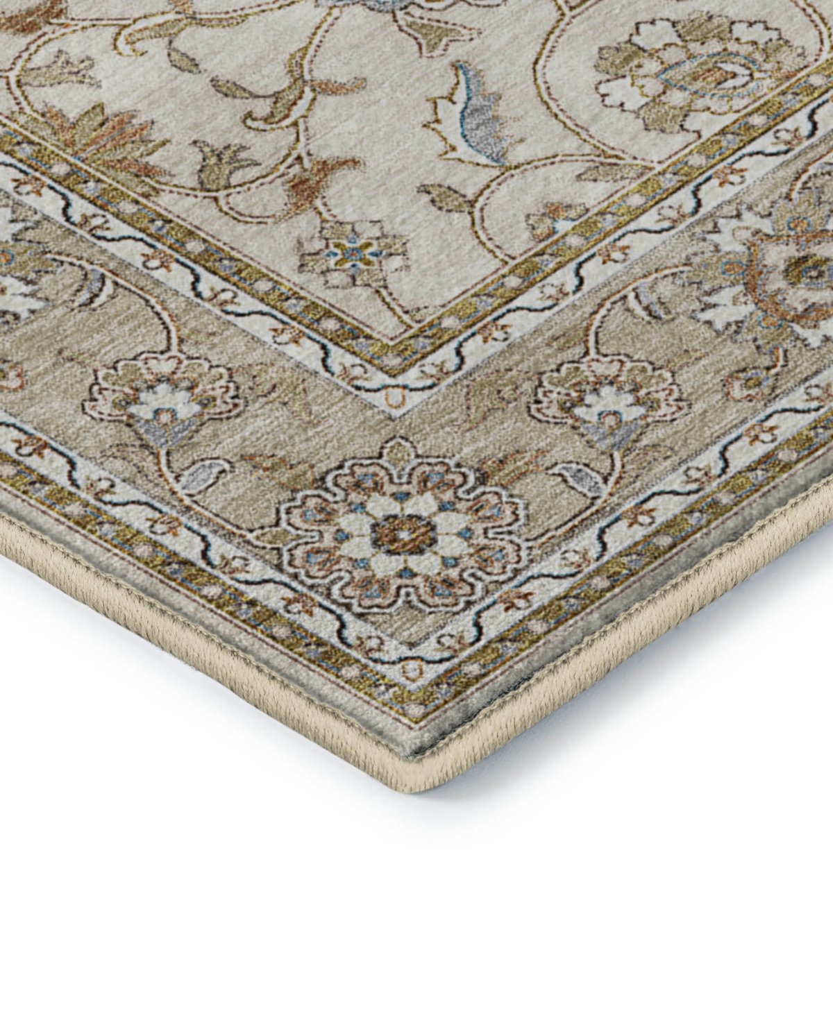 Dalyn Hatay Washable Hy1 2'3"x7'6" Runner Area Rug In Ivory