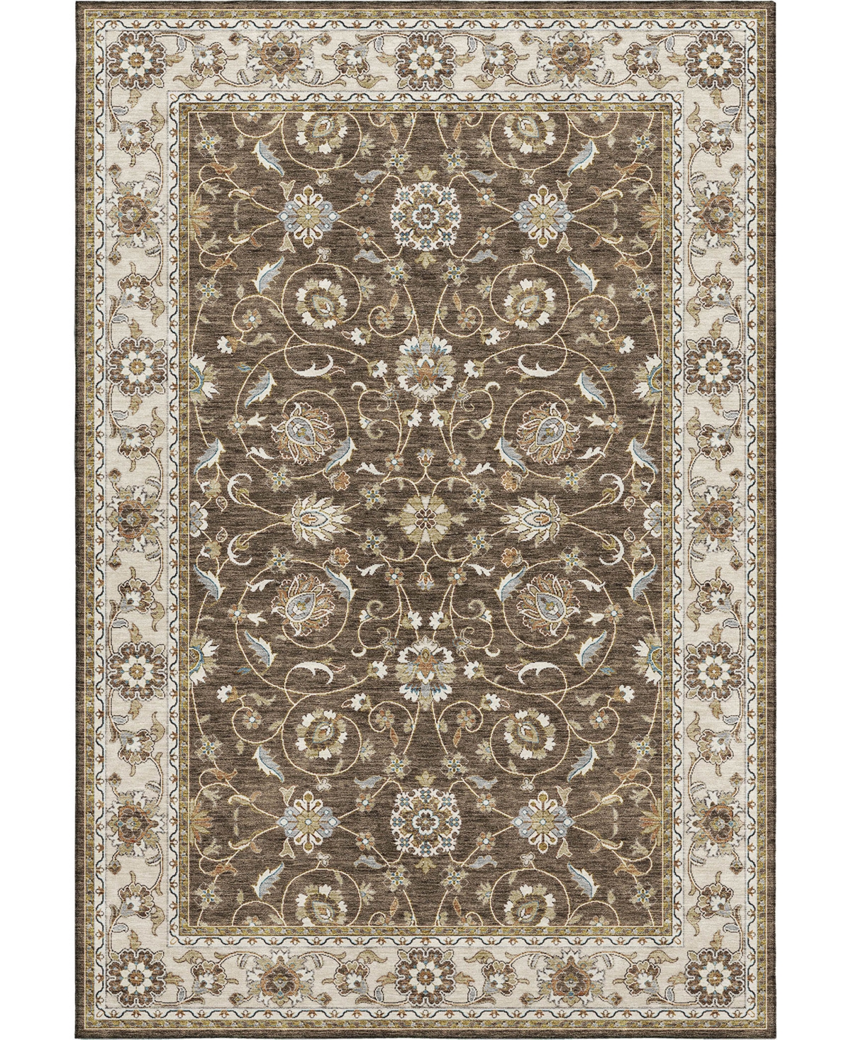 Dalyn Hatay Washable Hy1 8'x10' Area Rug In Chocolate