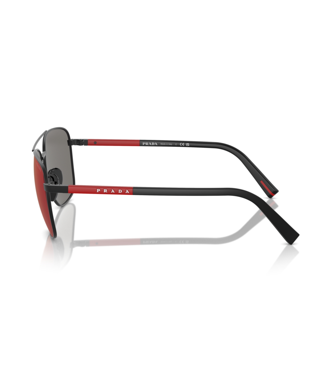 Prada Men's Sunglasses, Ps 54zs In Black Rubb