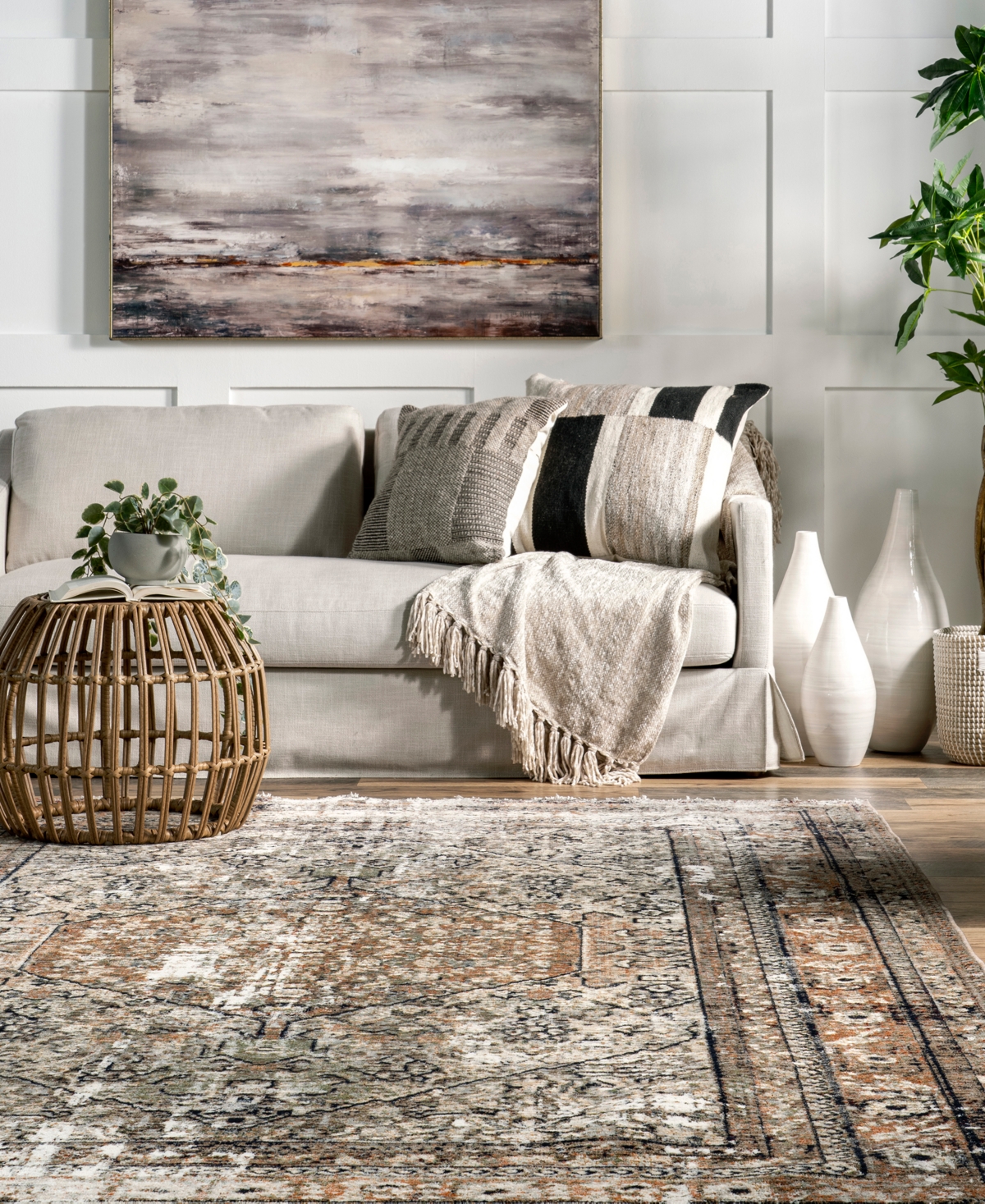 Nuloom Maison Charvi 5'3"x7'7" Area Rug In Beige