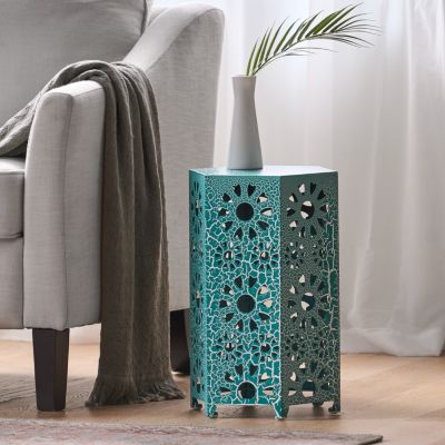  Hexagon Sunburst Side Table  Modern Durable  Vibrant Design