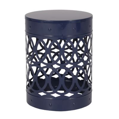 Modern Geometric Iron Cut Side Table Chic, Durable, Assembly-Free