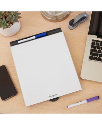 Dry-Erase Glass Board Memo Station, Desk Organizer