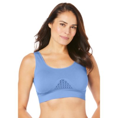 Women's Plus Size Wireless Cooling Seamless Bra