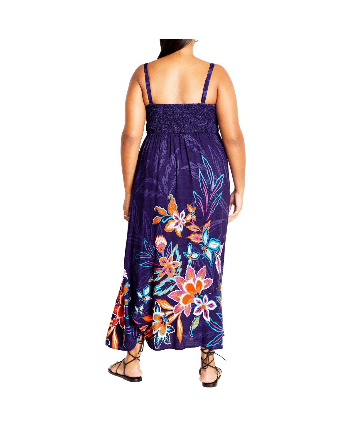 City Chic Plus Size Island Breeze Placement Dress