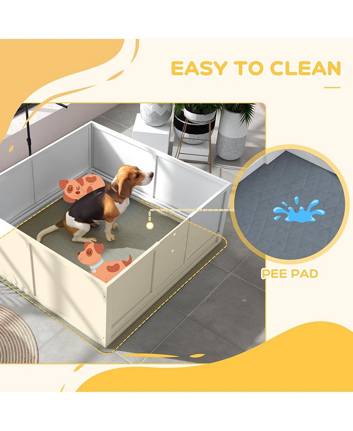 Simplie Fun Spacious Whelping Box with Pig Rail, Adjustable Door, and