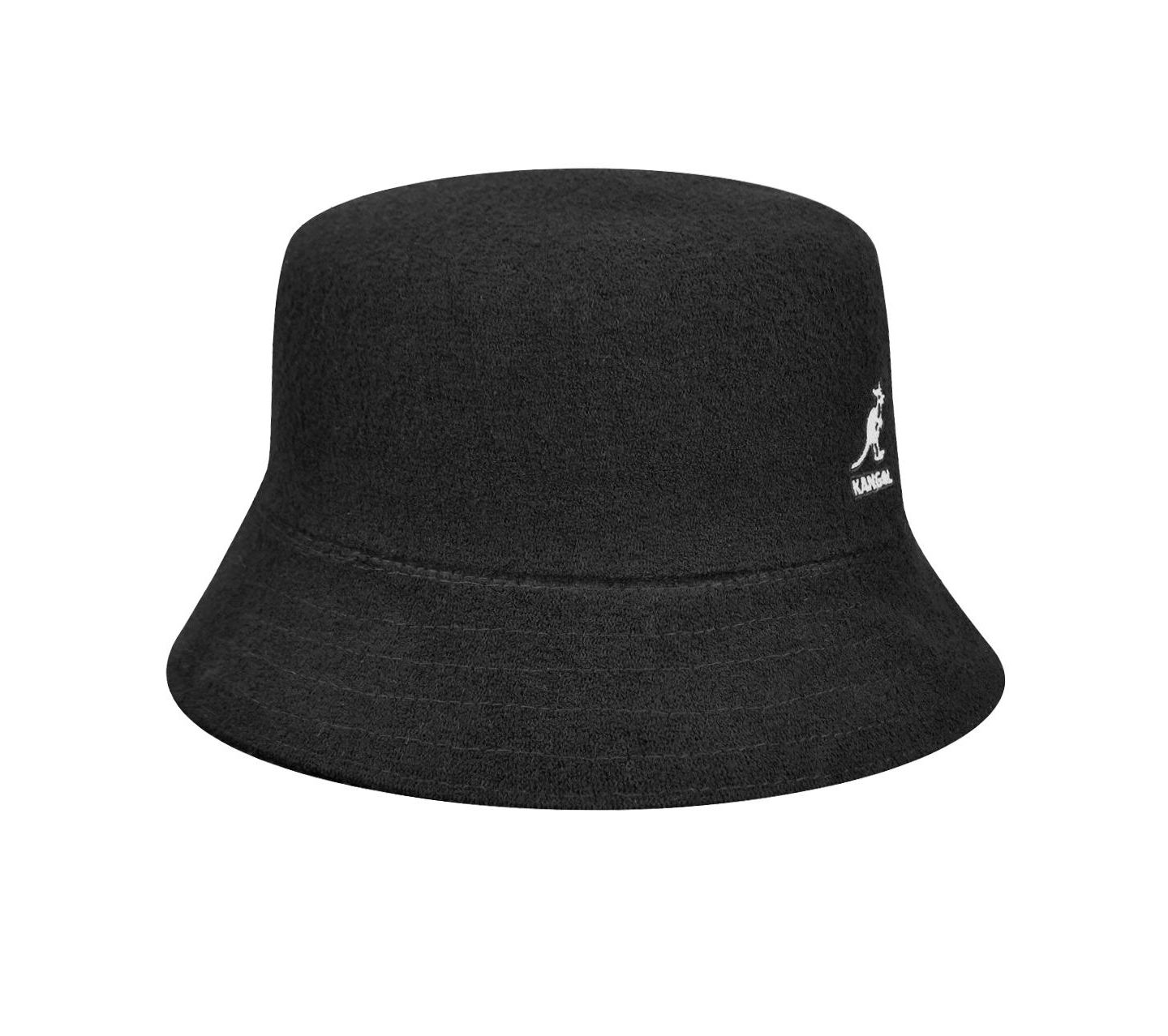 Мужская панама Kangol Bermuda Bucket Bucket Hat, цвет: Чёрный — фото 2