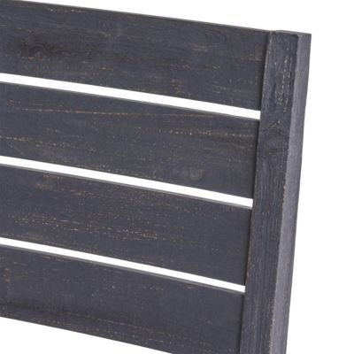 Streamdale Acacia Wood Slat-Back Dining Chair with Washable Cushions