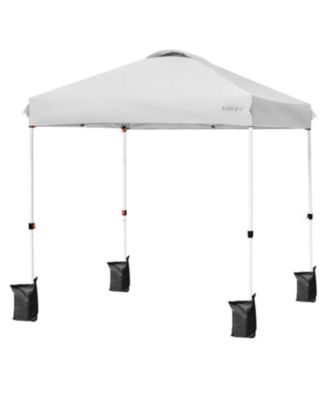 6.6  x 6.6 Feet Outdoor Pop Up Camping Canopy Tent with Roller Bag