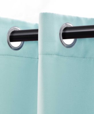 Solid Classic Modern Wrinkle Resistant Room Darkening 8-Piece Curtain Set with Grommet Header Top, 52" X 84"