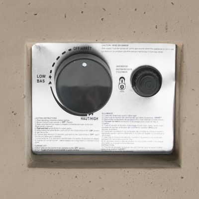 Modern Concrete Fire Pit with 40K BTU for Indoor Warmth and Style