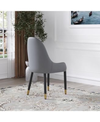 Modern Upholstered Dining Chair with Space-Saving Design