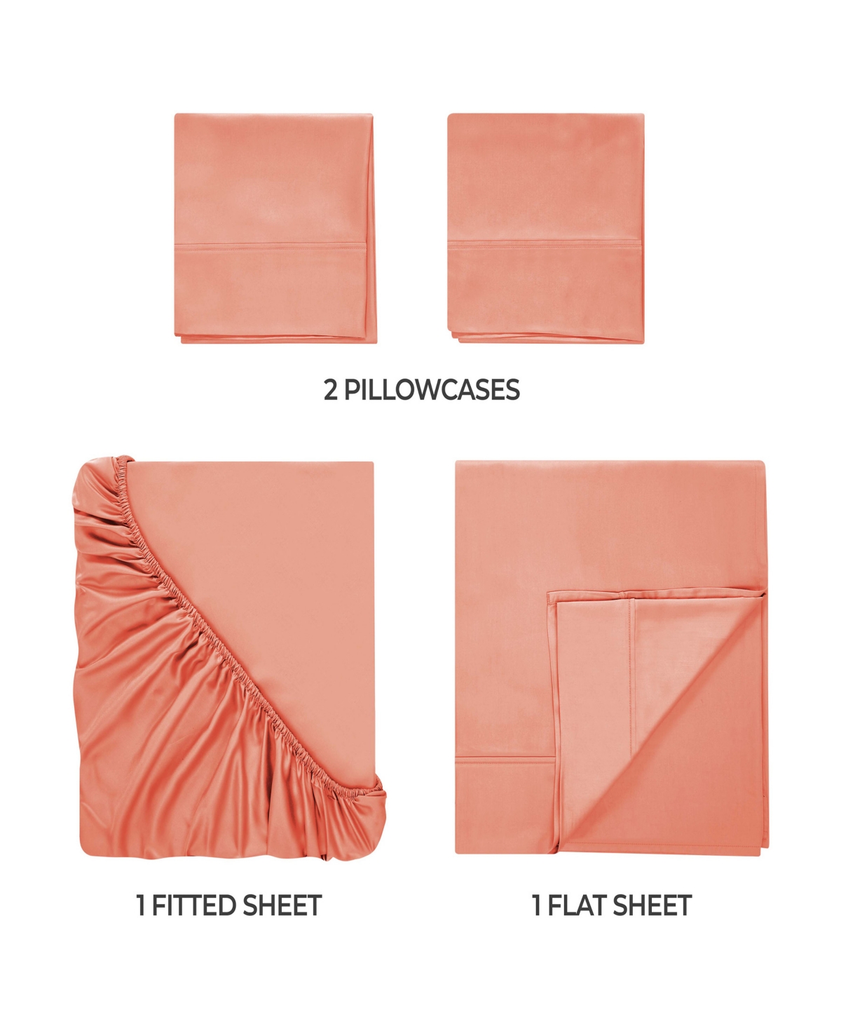 Superior Modal From Beechwood 300 Thread Count Lightweight Cooling Solid Deep Pocket Bed Sheet Set,