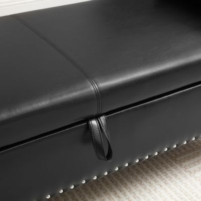 Streamdale 63" Upholstered Storage Bench Ottoman