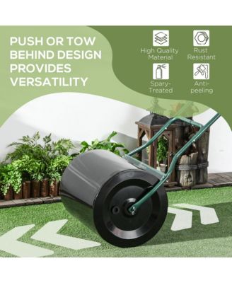 3-Piece Push and Tow-Behind Lawn Roller with 15 Gallon Capacity