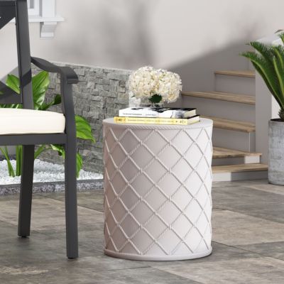 Streamdale Nautical Modern Portable Concrete Side Table