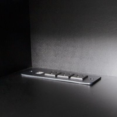 Streamdale Floating LED TV Shelf with Outlet