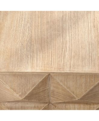 Retro Coffee Table with 3D Embossing (23.62")