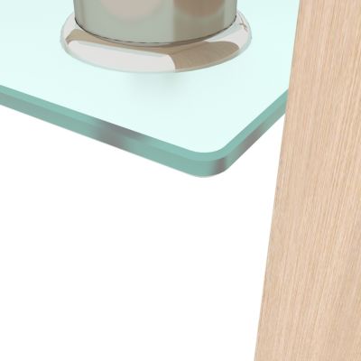 Streamdale  Furniture  Modern Clear Glass Coffee Table for Living Room