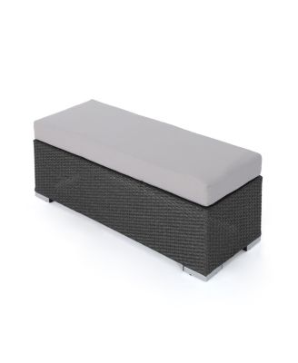 All-Weather Wicker Picnic Bench for Backyard Staycations