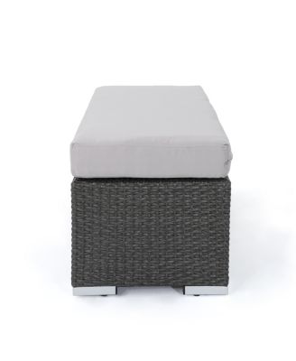 All-Weather Wicker Picnic Bench for Backyard Staycations