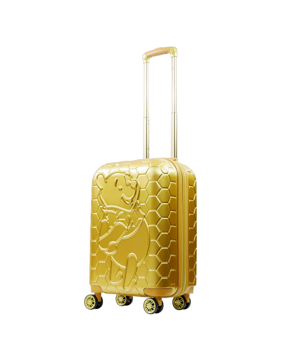 Disney Winnie the Pooh Molded 22.5 inch Carry-On Suitcase Spinner - Gold