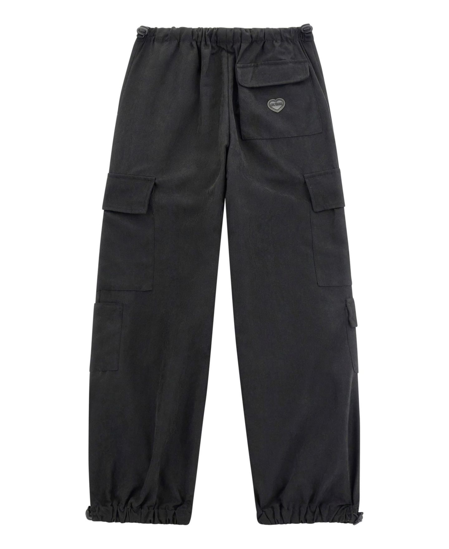 Брюки GUESS Parachute Cargo Pants для девочек, цвет: Чёрный — фото 5