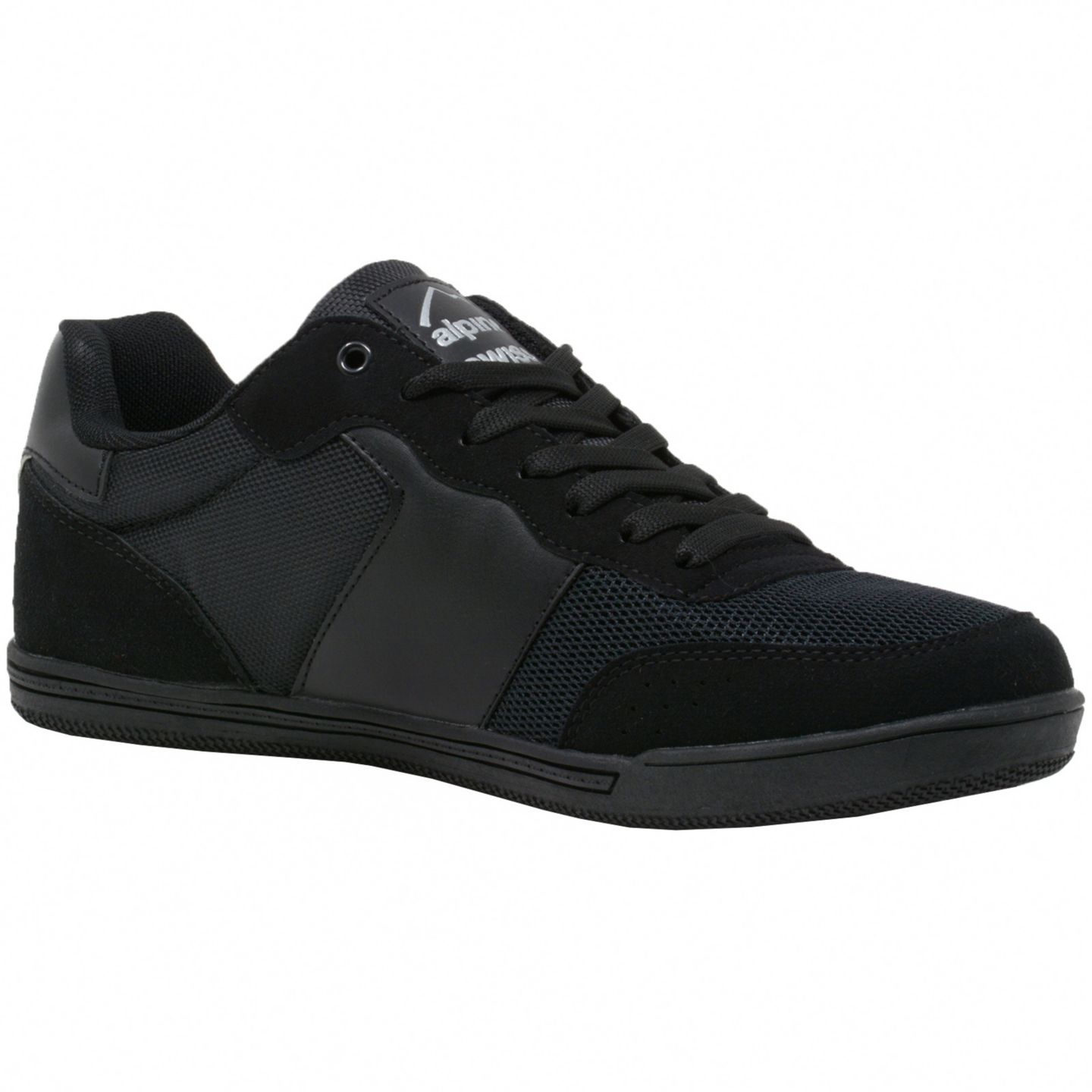 Мужские кроссовки Alpine Swiss Liam Fashion Sneakers Suede Trim Low Top Lace Up Tennis Shoes, цвет: Чёрный — фото 8