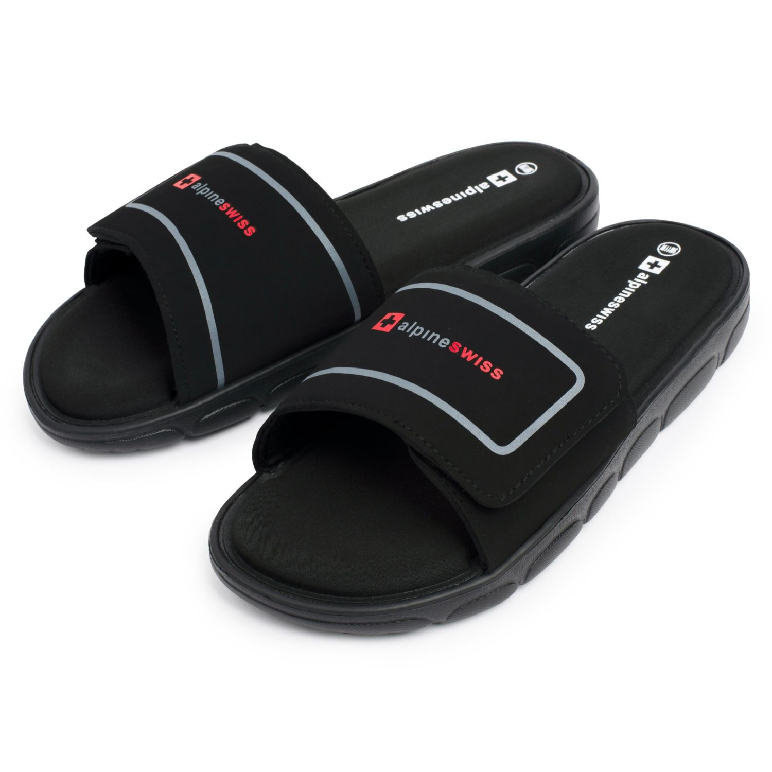 Men's Gabe Cloud Slide Sandals For Men Shock-Absorbing Foam Insole With Arch Support Adjustable Strap Waterproof Anti-Slip Recovery Slides