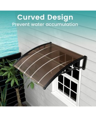 40'' x 40'' Patio Awning Canopy Outdoor Window Door Overhang Rain Snow Protection