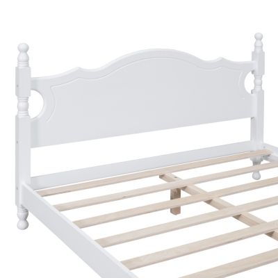 Streamdale Queen Retro Platform Bed with Slat Support