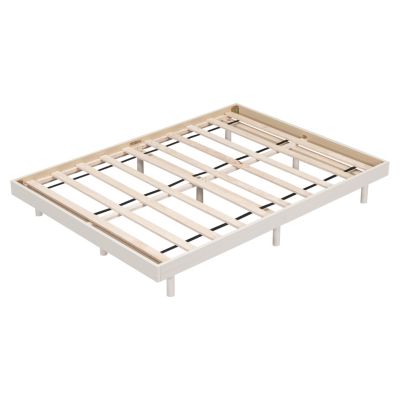 Wood Floating Platform Bed Frame