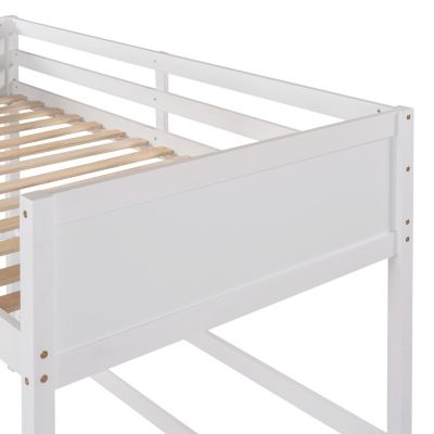 Streamdale Solid Wood Twin Size Loft Bed With Ladder
