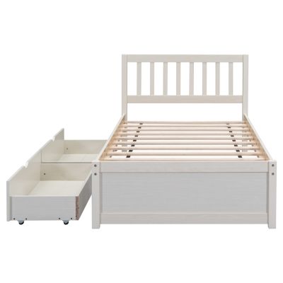 Streamdale Modern Twin Platform Bed with Storage