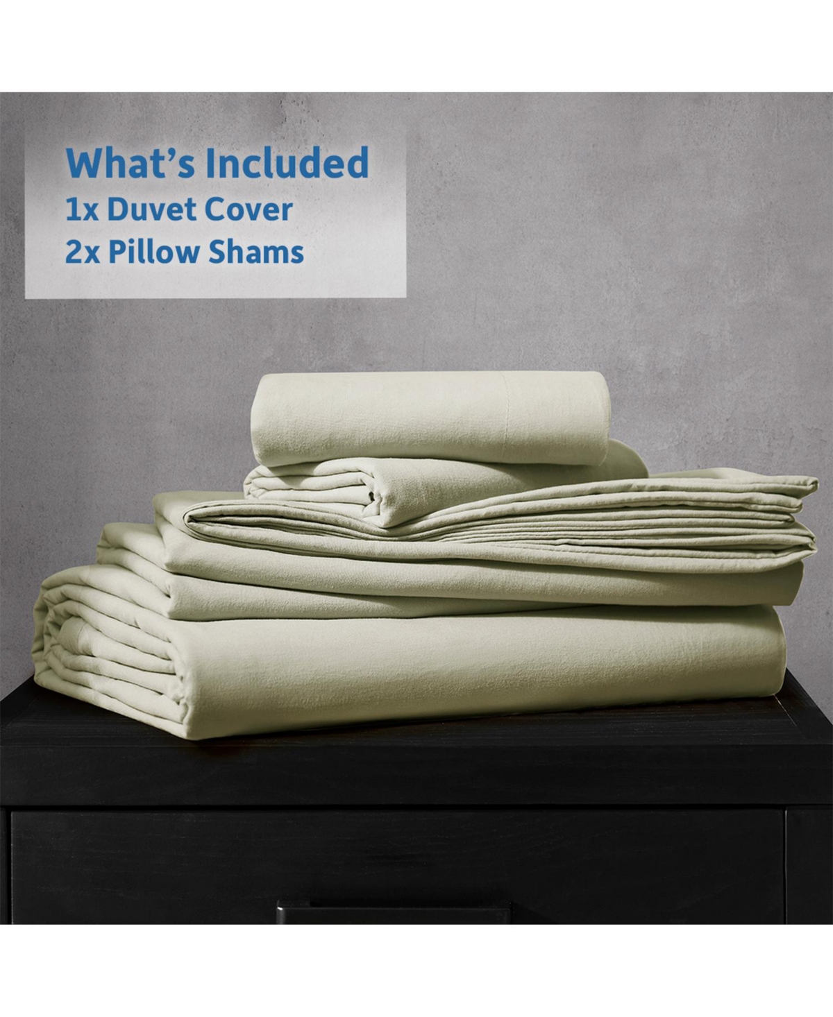 Clara Clark Super Soft Prewashed 3 Piece Duvet Cover Set - Zipper Closure (comforter not included)