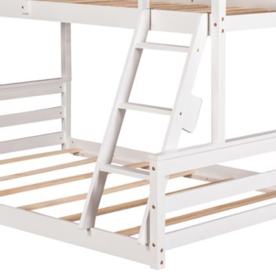 Streamdale Twin Over Full House Bunk Bed With Built-In Ladder
